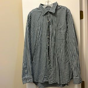 Vineyard Vines XXL Classic Fit Tucker Shirt, forest green check pattern